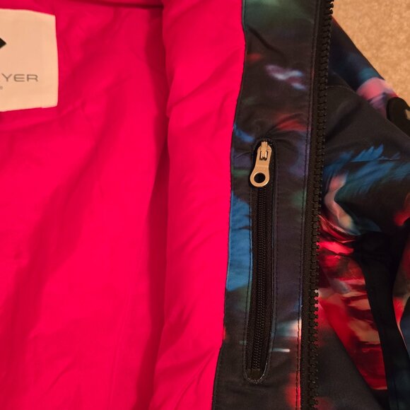 Obermeyer Rylee Print Jacket, Teen Med 10-12 Color Bloominescense, NEW Hooded - Picture 8 of 16
